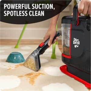 Dirt Devil Portable Spot Cleaner, for Carpet & Upholstery, Stain Remover, FD13000, Black, Compact