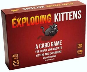 Exploding Kittens Original Edition - Hilarious Games for Family Game Night - Funny Card Games for Ages 7 and Up - 56 Cards