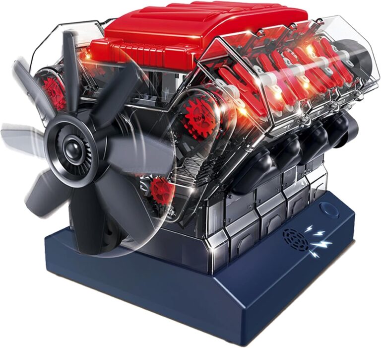 Build Your Own Playz V8 Combustion Engine Model Kit – The Ultimate STEM Mini Engine for Adults & Kids